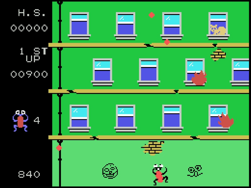 Gameplay of Frantic Freddy for Colecovision